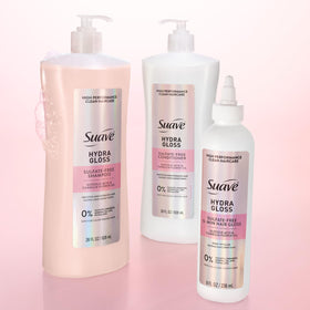 Ingredients du shampooing Suave Hydra Gloss, premier plan