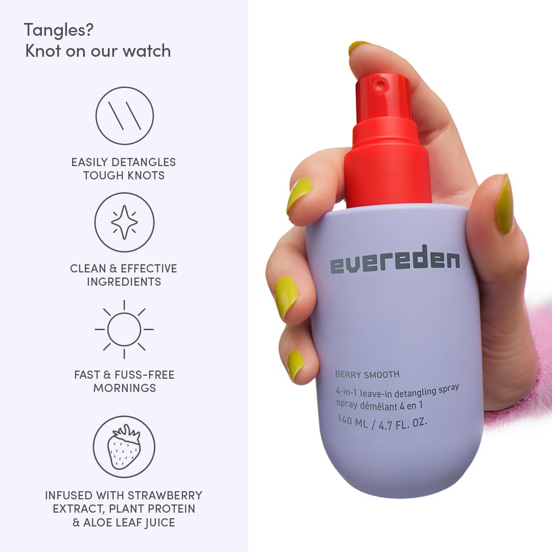 Ingrédients du spray démêlant Evereden 4-en-1 pour enfants