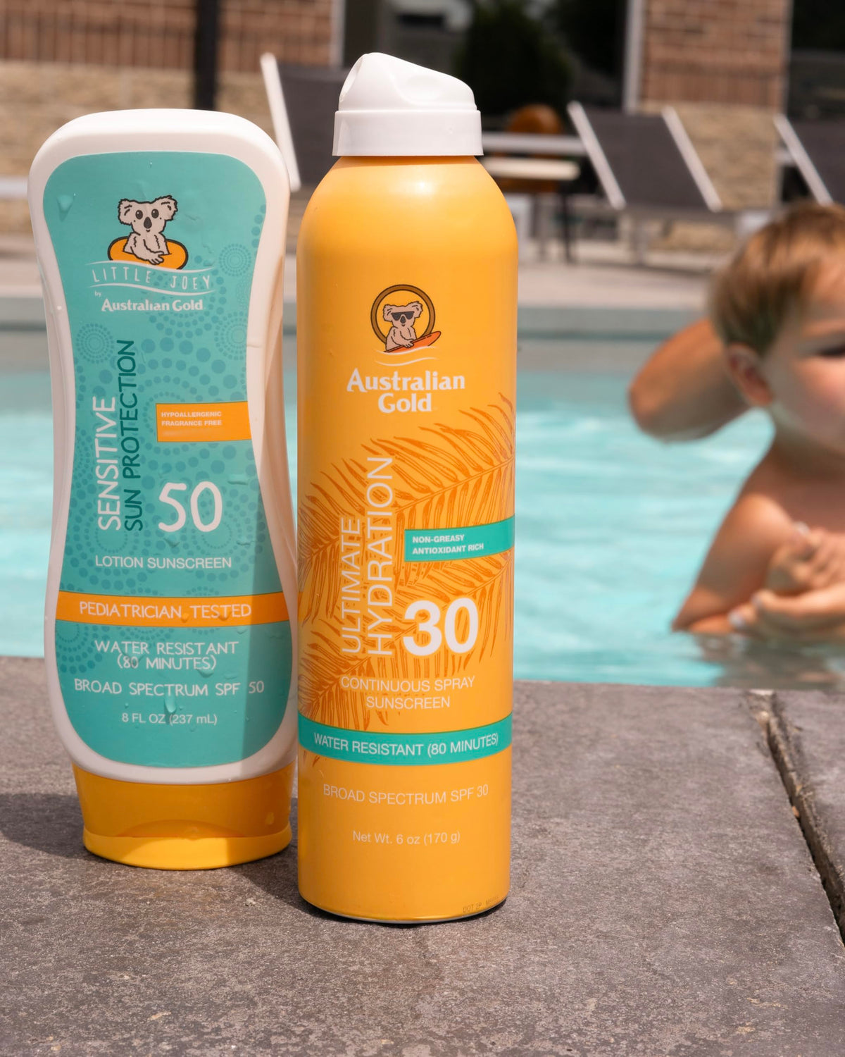 Ingrédients naturels dans le spray solaire Australian Gold