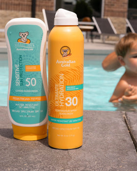 Ingrédients naturels dans le spray solaire Australian Gold
