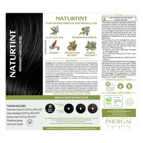 Ingrédients naturels de la coloration permanente Naturtint