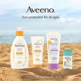 Ingrédients naturels de la crème solaire Aveeno Baby
