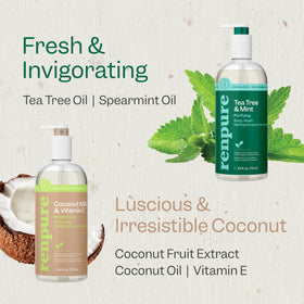 Ingrédients naturels des gels douche RENPURE