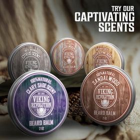 Ingrédients naturels du baume à barbe Viking Revolution