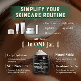 Ingrédients naturels du baume de tallow bio Wrath & Remedy
