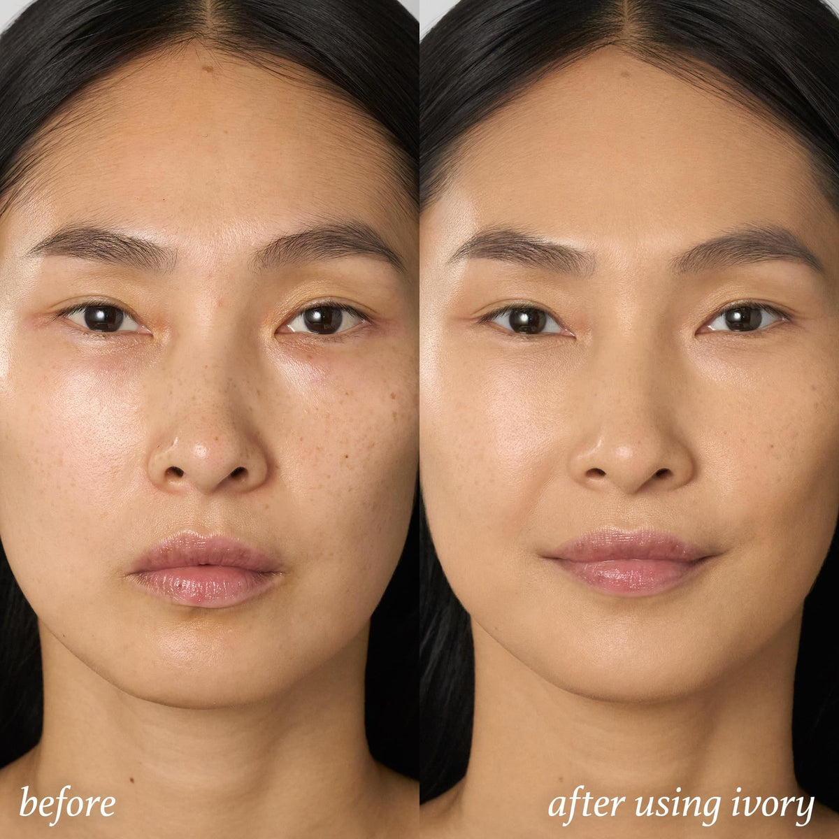 Ingrédients naturels du correcteur Julep sur fond blanc