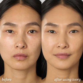 Ingrédients naturels du correcteur Julep sur fond blanc