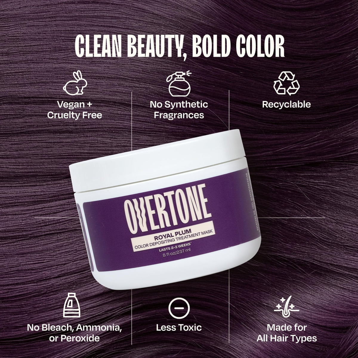 Ingrédients naturels du masque oVertone
