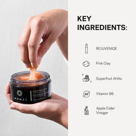 Ingrédients naturels du Scrub Purifiant MONAT