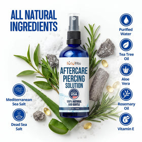 Ingrédients naturels du spray BodyJ4You: sel de mer, aloe vera