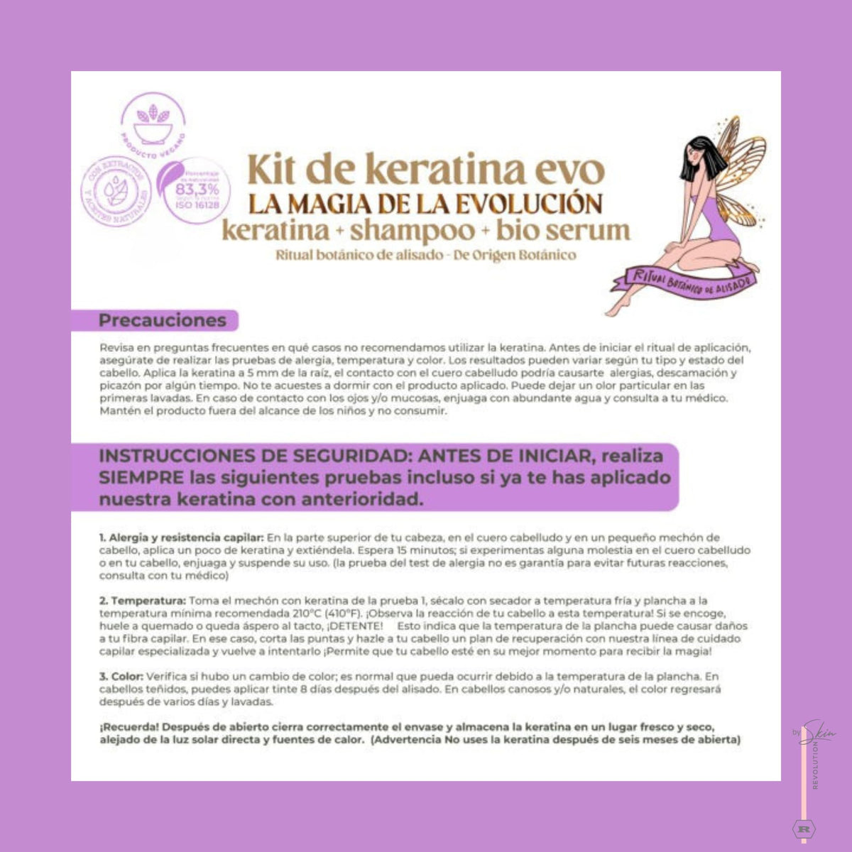 Ingrédients naturels utilisés dans la keratine Skin Revolution