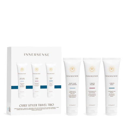 INNERSENSE trio de produits pour cheveux bouclés, gel, lotion, crème