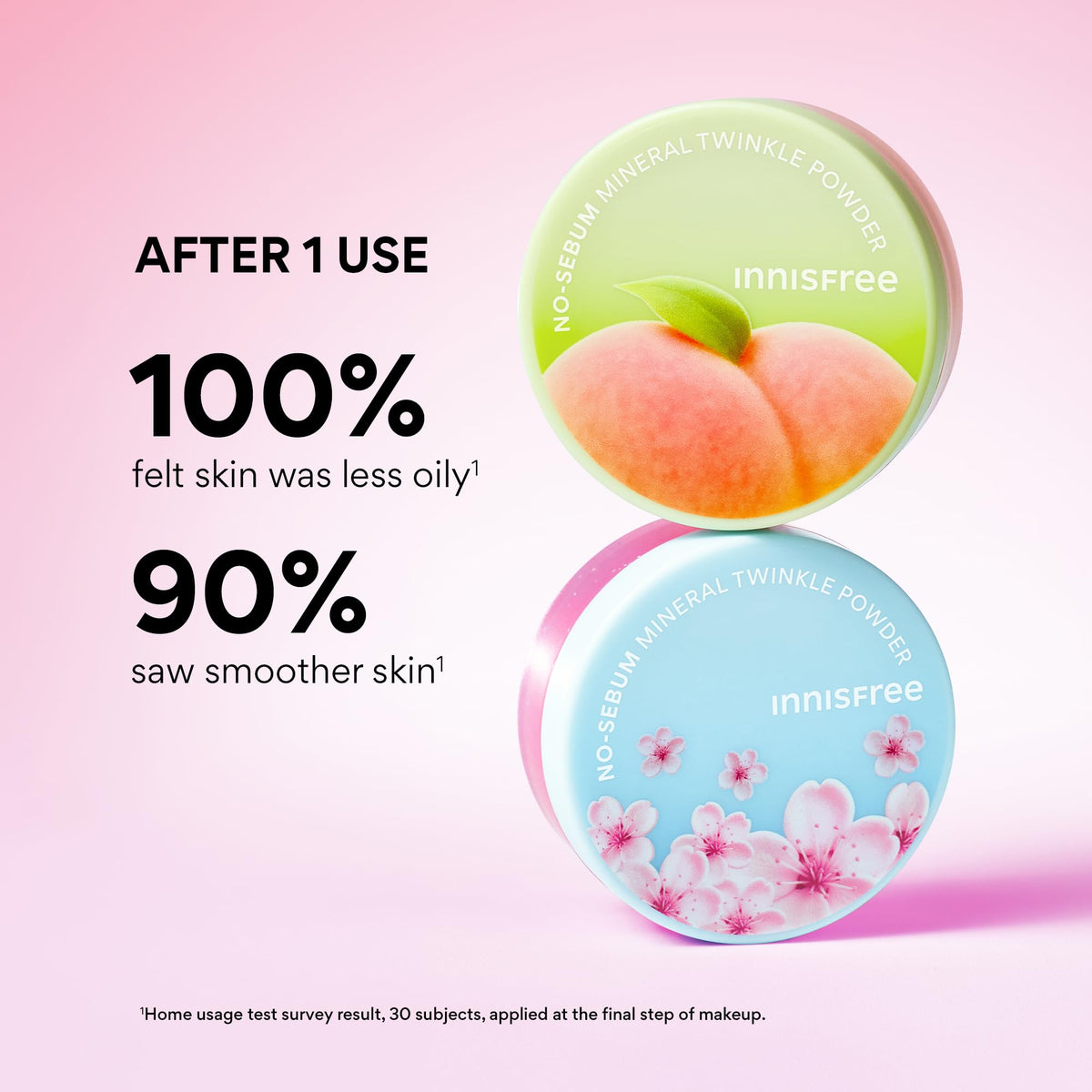 innisfree Poudre Minérale No Sebum Cerisier 100g dans un cadre de beauté