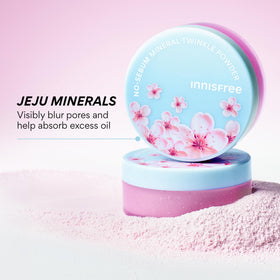 innisfree Poudre Minérale No Sebum Cerisier 100g vue de dessus