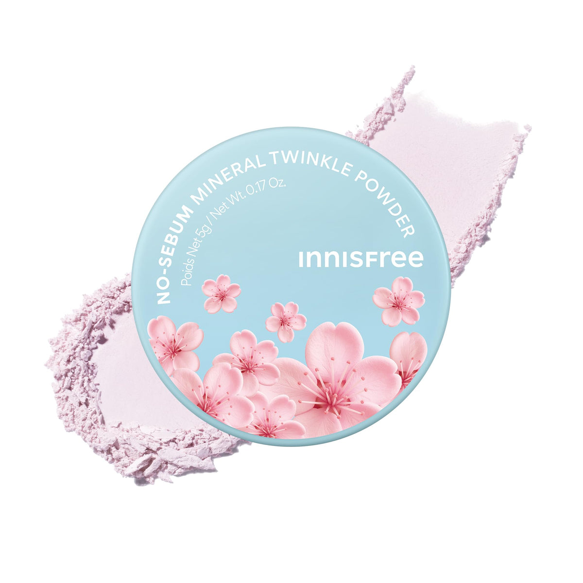 innisfree Poudre Minérale No Sebum Cerisier 100g vue de face