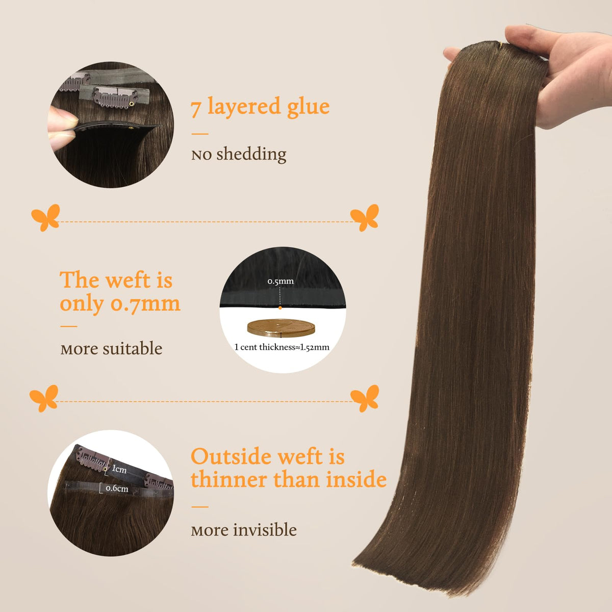 Installation des extensions capillaires DOORES sur cheveux