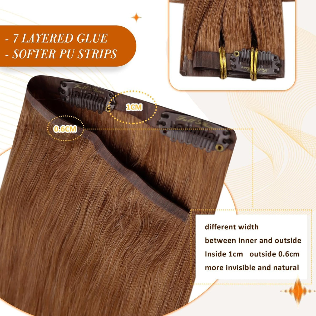 Installation des extensions de cheveux clip in sur une mannequin