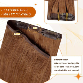 Installation des extensions de cheveux clip in sur une mannequin