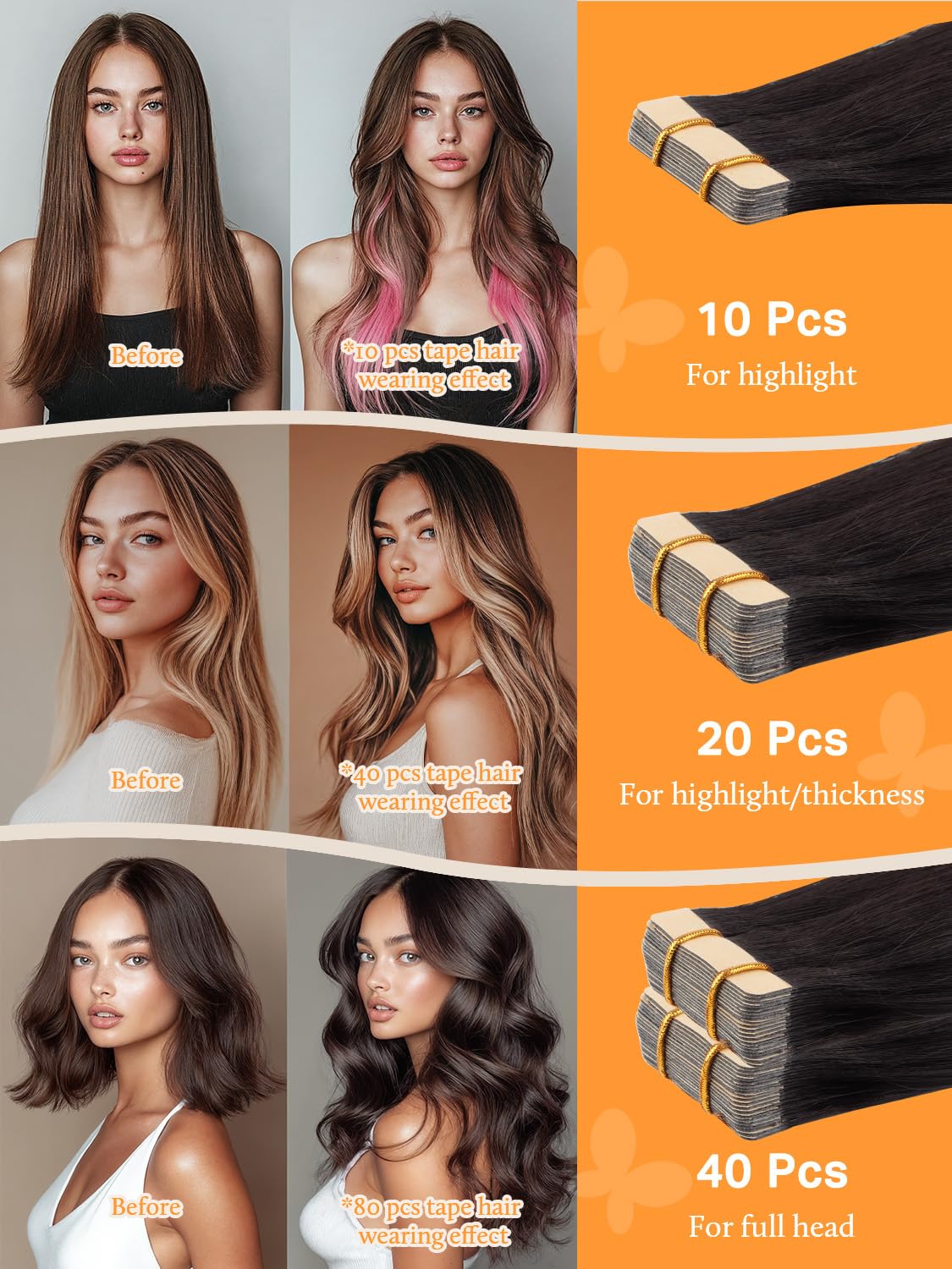 Installation des extensions de cheveux DOORES avec facilité