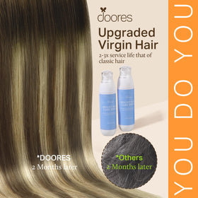 Installation des extensions de cheveux DOORES en 5 minutes sur cheveux fins