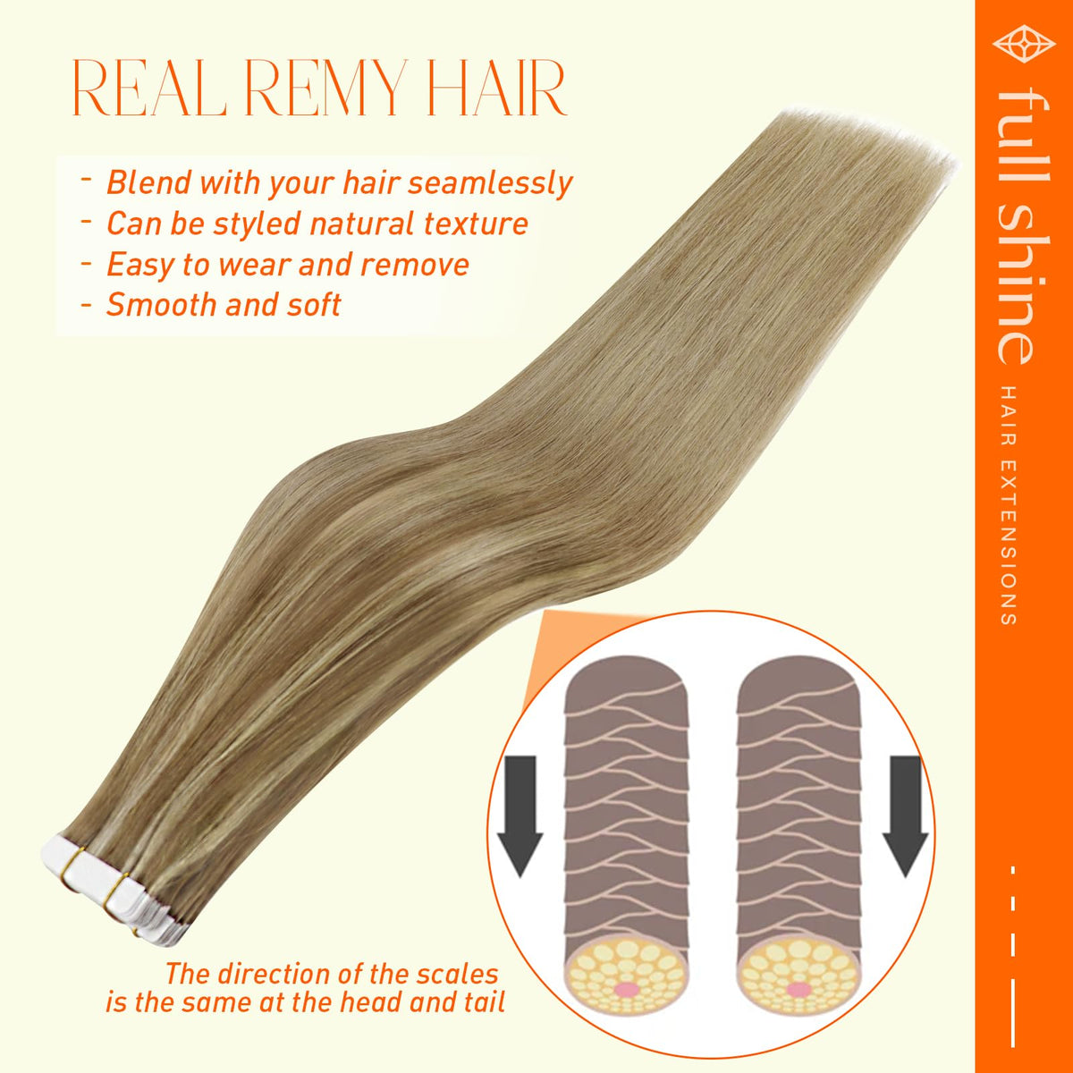 Installation des extensions de cheveux Tape In avec la méthode sandwich