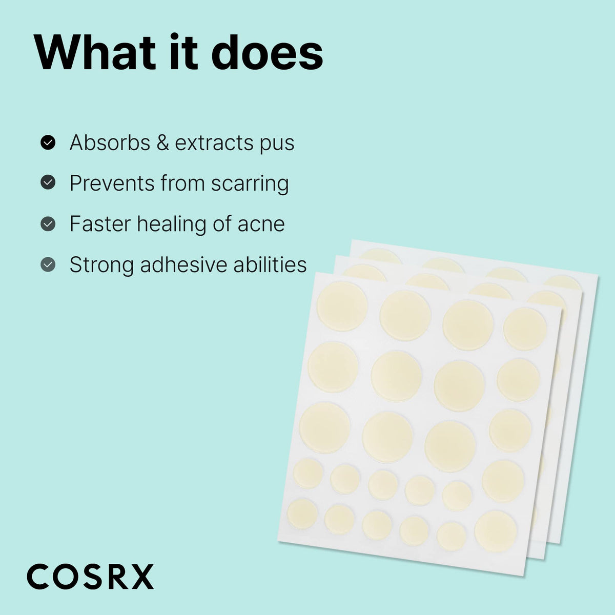 Instruction d'utilisation des patches COSRX