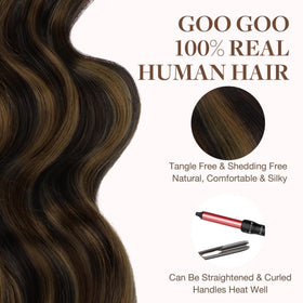 Instructions d'application des extensions de cheveux GOO GOO