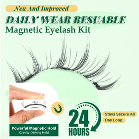 Instructions d'application des faux cils KEYYOU sur le packaging