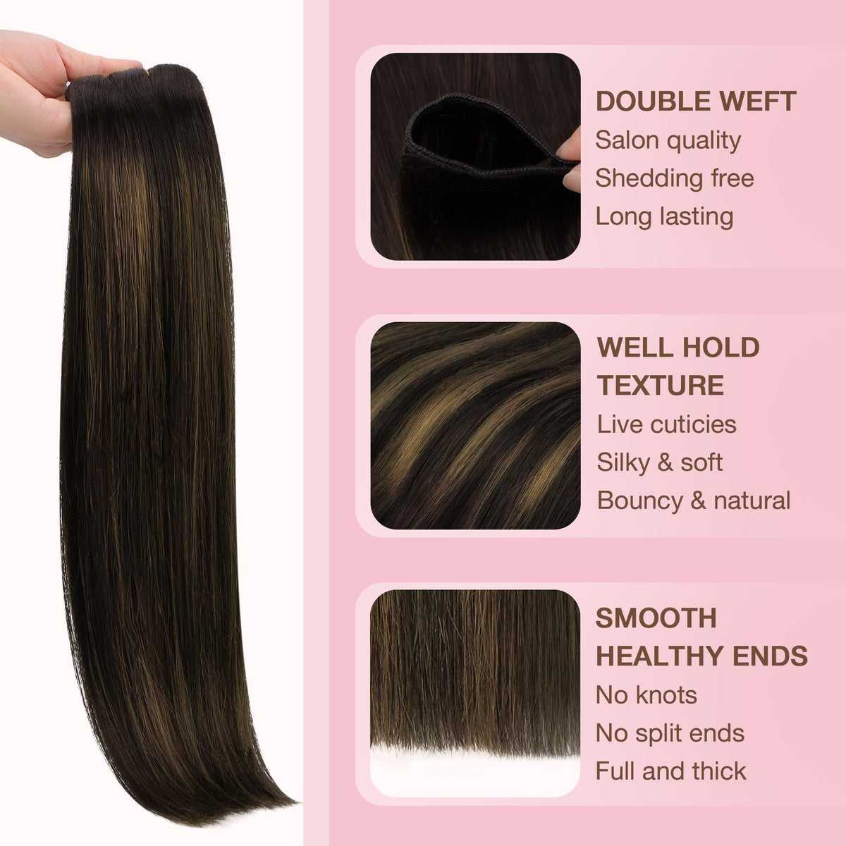 Instructions d'entretien des extensions de cheveux GOO GOO