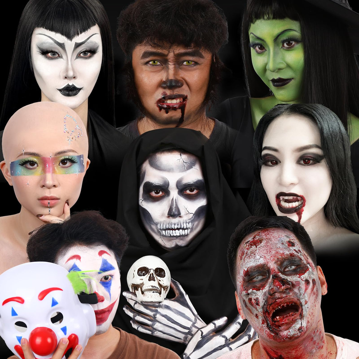 Instructions d'utilisation pour le kit de maquillage cap chauve