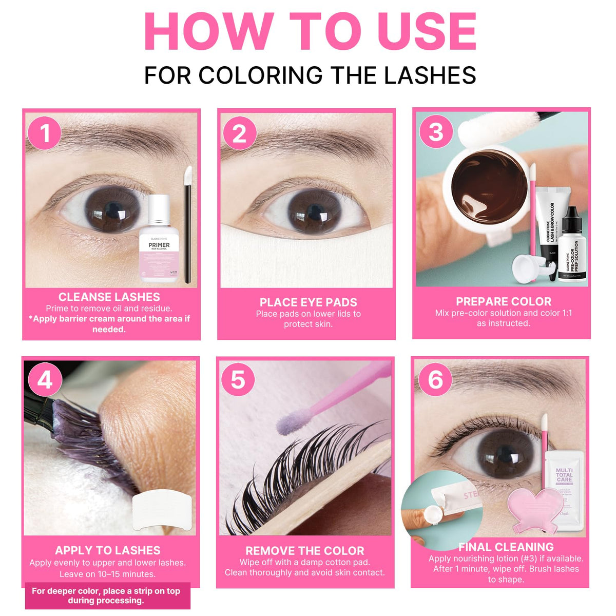 Instructions étape par étape du kit CLIONE