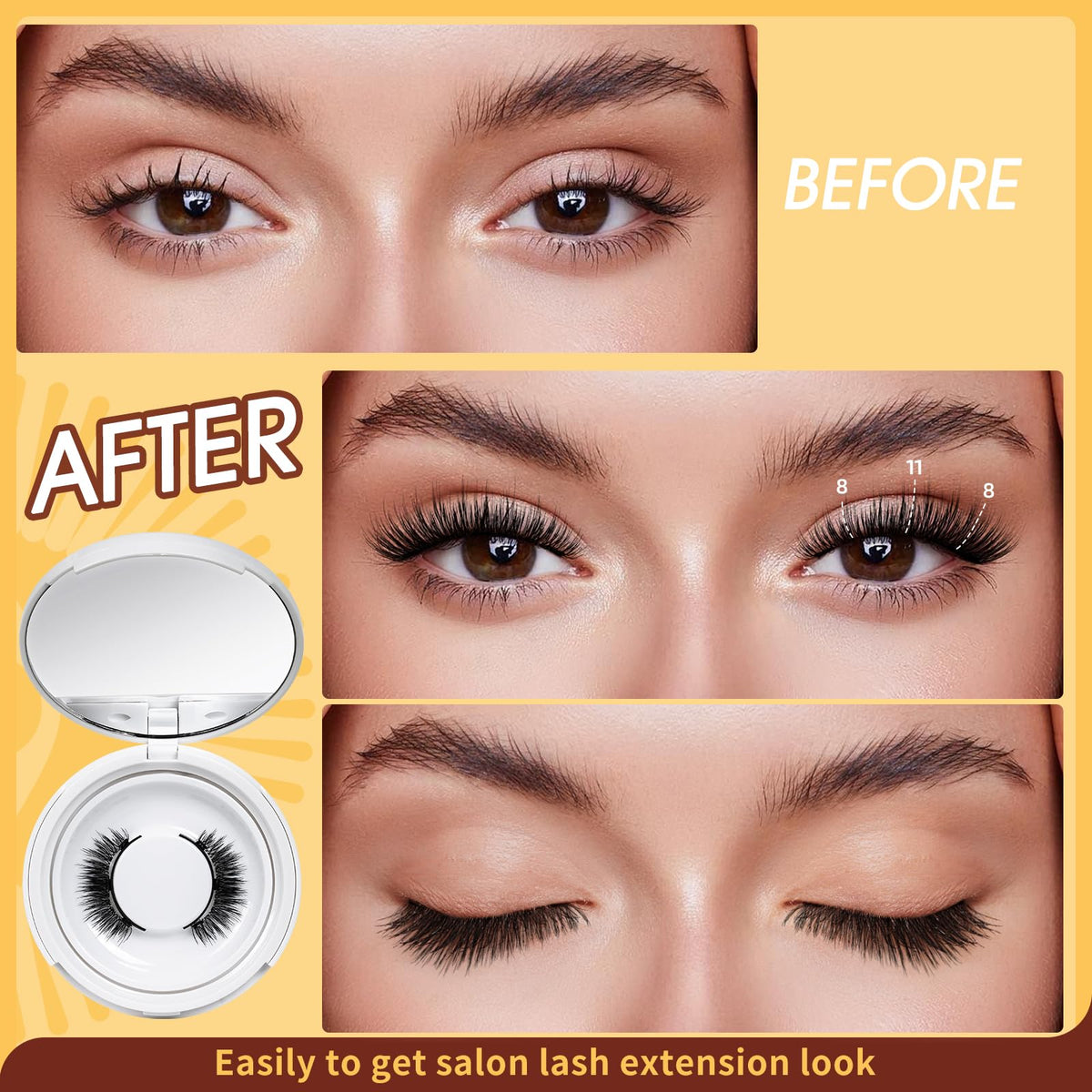 Instructions pour l'utilisation des faux cils QUEWEL
