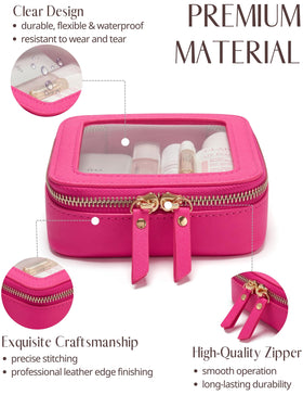 Intérieur de la Popvibe Mini Trousse de Maquillage avec articles organisés