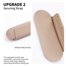 Intérieur de la trousse de maquillage AGIKET avec pinceaux