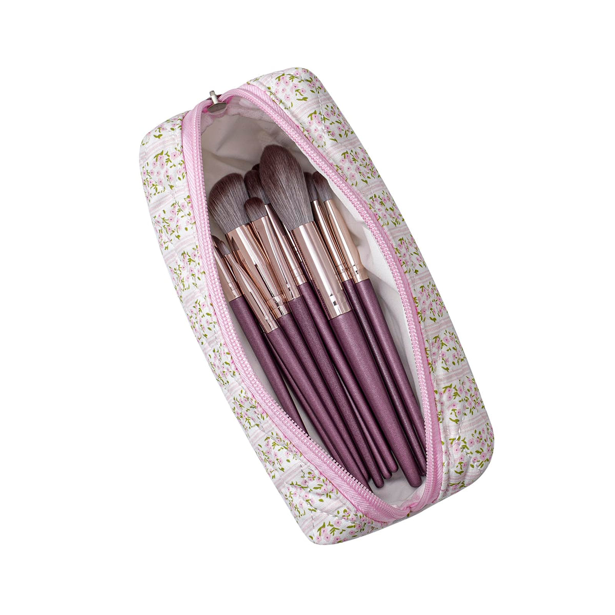 Intérieur de la trousse de maquillage HHQQWZ montrant la capacité