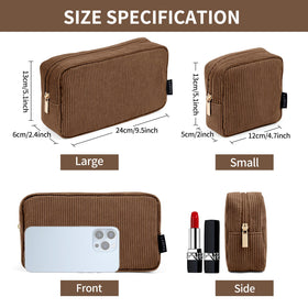 Intérieur de la trousse de maquillage MAGEFY avec poches