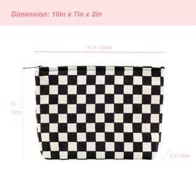 Intérieur de la trousse de maquillage PAZIMIIK avec doublure en toile