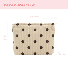 Intérieur de la trousse de maquillage PAZIMIIK en toile