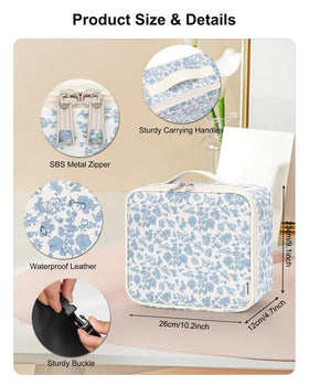 Intérieur de la trousse Relavel avec compartiments ajustables