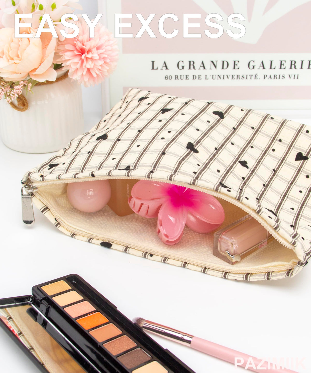 Intérieur en toile de la trousse de maquillage PAZIMIIK