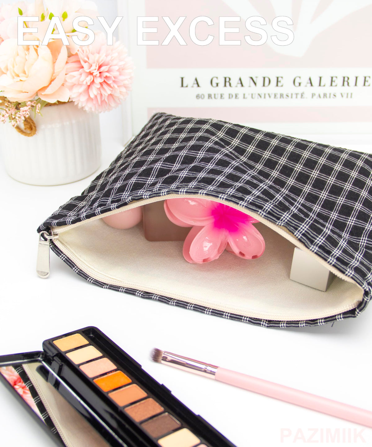 Intérieur en toile de la trousse de maquillage PAZIMIIK