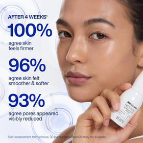 IOPE Expert Retinol RX 1% Sérum avec bouchon ouvert montrant le compte-gouttes