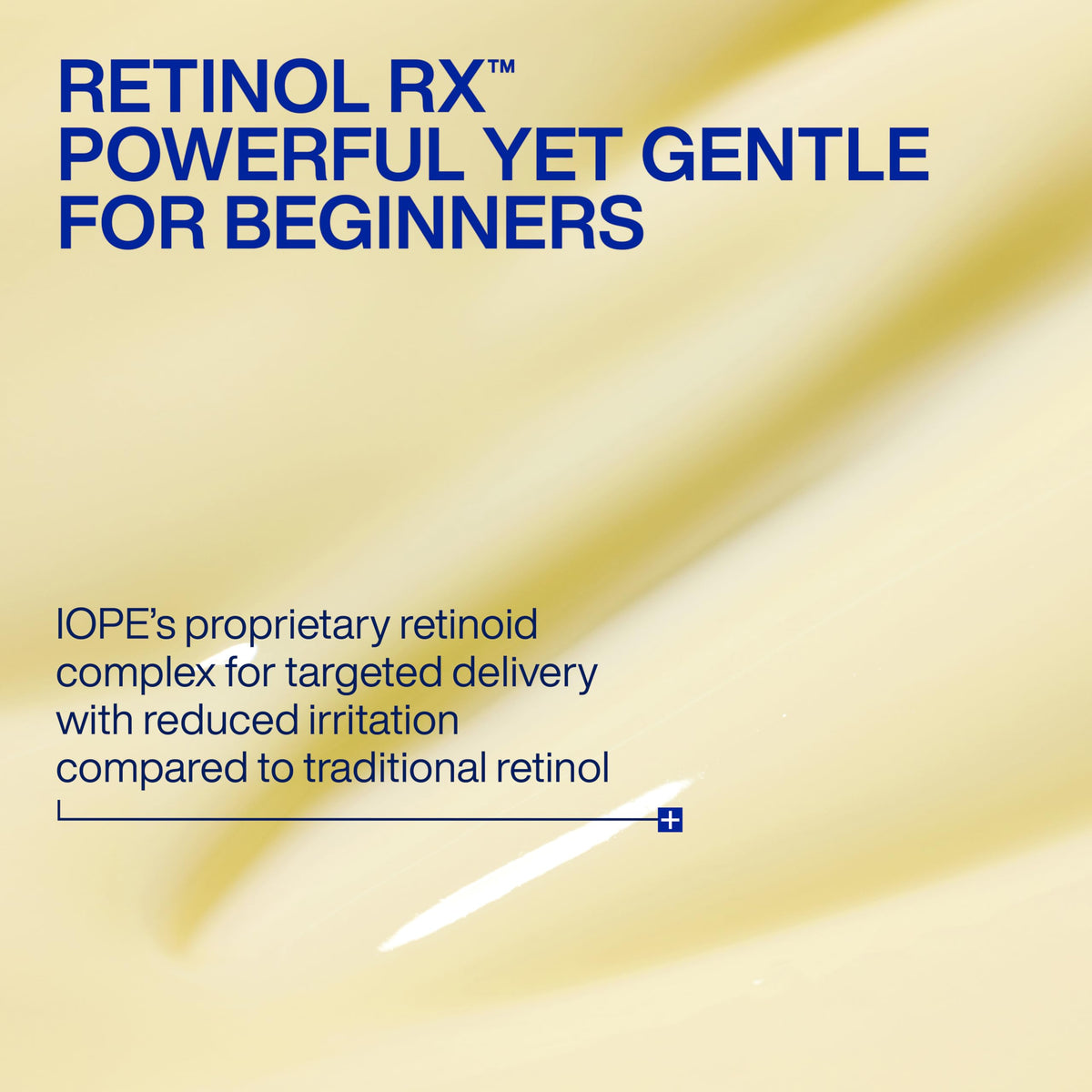 IOPE Expert Retinol RX 1% Sérum avec fond blanc