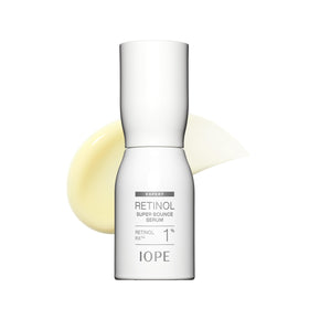 IOPE Expert Retinol RX 1% Sérum vue de face avec étiquette