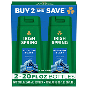 Irish Spring Gel Douche Hydratant 2x 590 ml vue de face