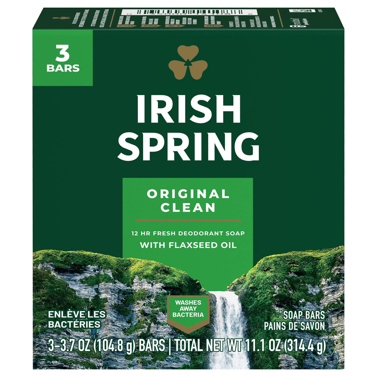Irish Spring Savon Déodorant Original 3,75 oz barres pack de 8