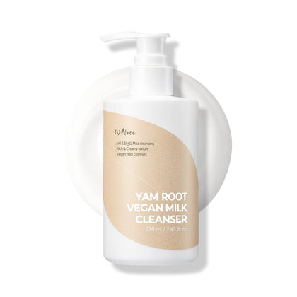 IsNtree Lait Nettoyant Vegan à la Racine de Yam 260g vue de face