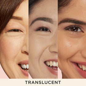 IT Cosmetics Bye Bye Pores Poudre Fixatrice Translucide application sur la peau