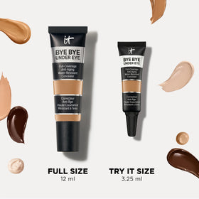 IT Cosmetics Bye Bye Under Eye Concealer en usage quotidien avec d'autres produits de maquillage