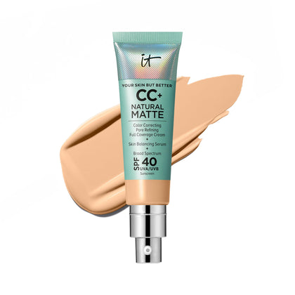 IT Cosmetics CC+ Cream Mat Naturel 40 SPF tube vue avant
